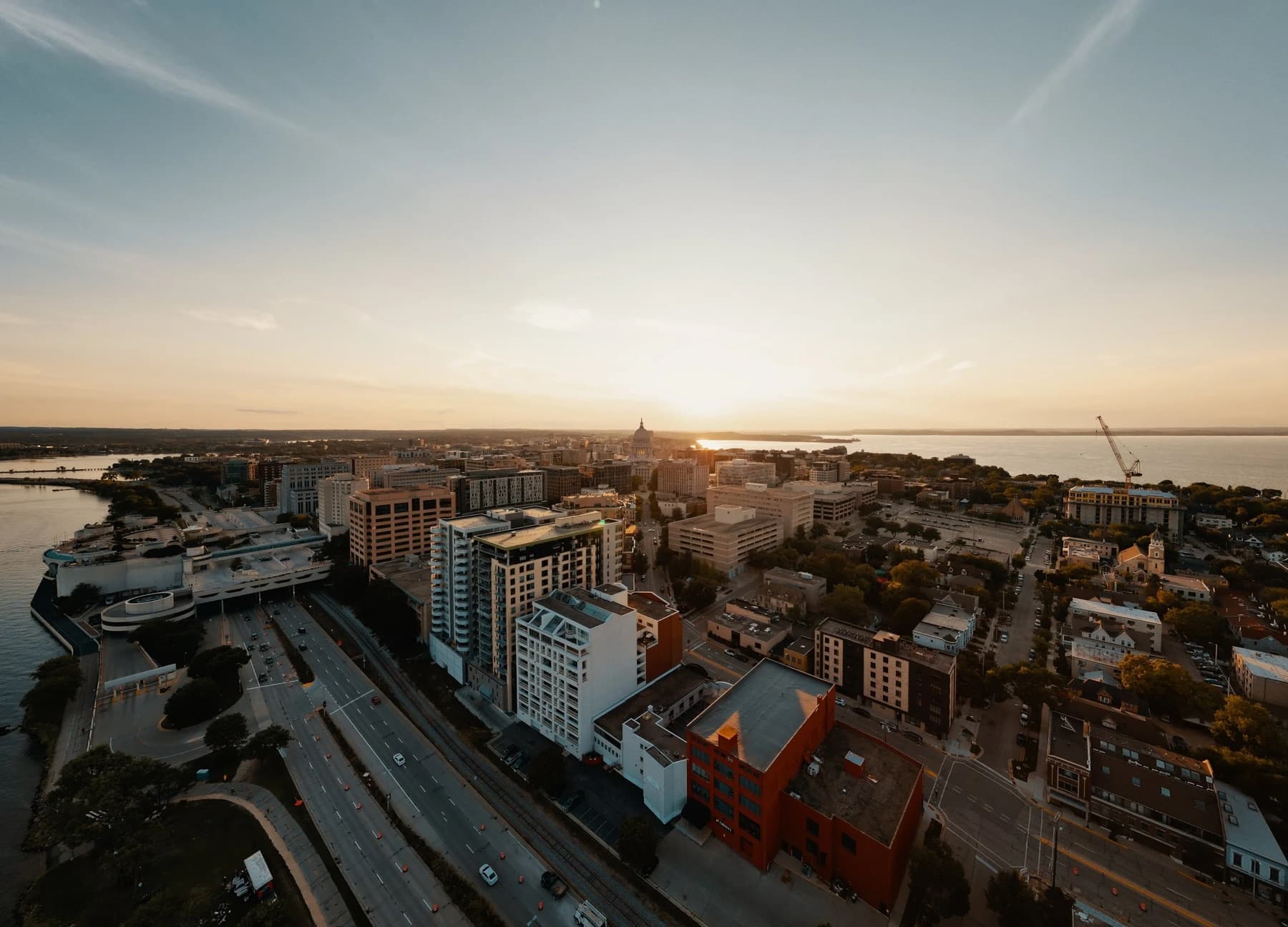 Madison at sunset
